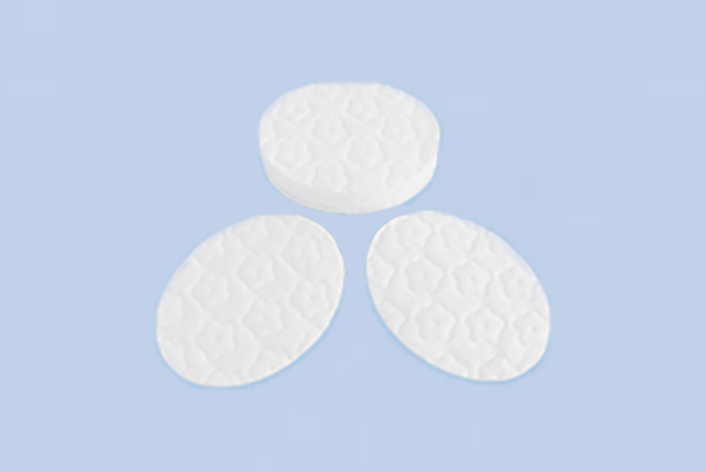 Ellipse cotton pad (plum flower)